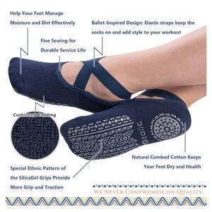 NWOT Ozaiic Grip Socks (Two Pairs)